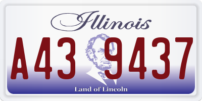 IL license plate A439437