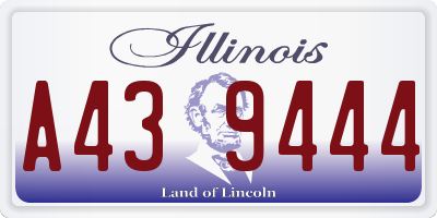 IL license plate A439444