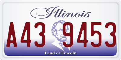 IL license plate A439453