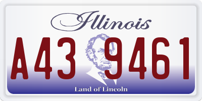IL license plate A439461