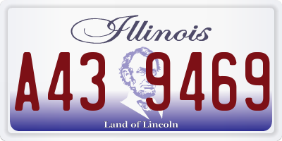 IL license plate A439469