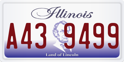 IL license plate A439499