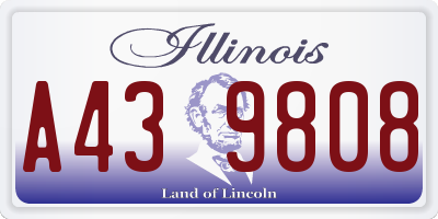IL license plate A439808