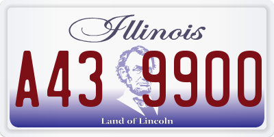 IL license plate A439900