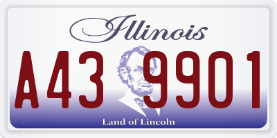 IL license plate A439901