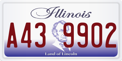 IL license plate A439902