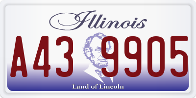 IL license plate A439905