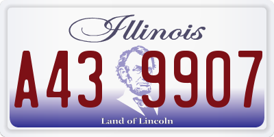 IL license plate A439907