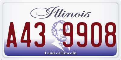 IL license plate A439908