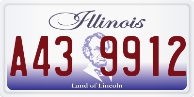 IL license plate A439912