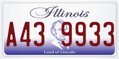 IL license plate A439933
