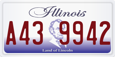 IL license plate A439942