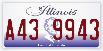 IL license plate A439943