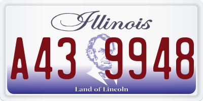 IL license plate A439948