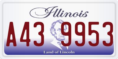 IL license plate A439953