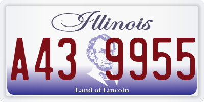 IL license plate A439955