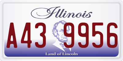 IL license plate A439956