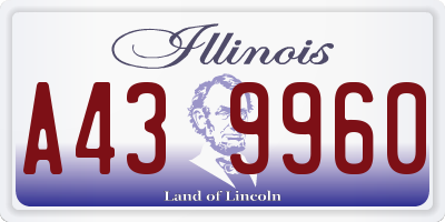 IL license plate A439960