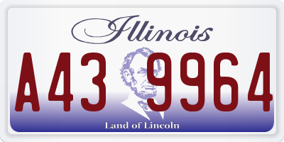 IL license plate A439964