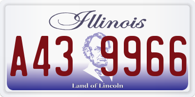 IL license plate A439966