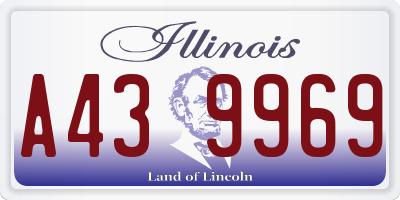 IL license plate A439969