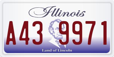IL license plate A439971