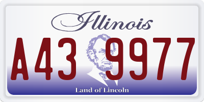 IL license plate A439977