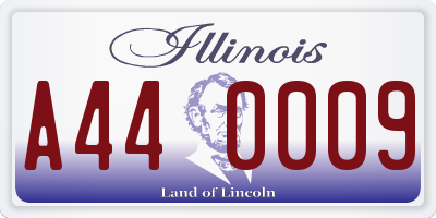 IL license plate A440009