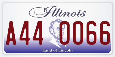IL license plate A440066