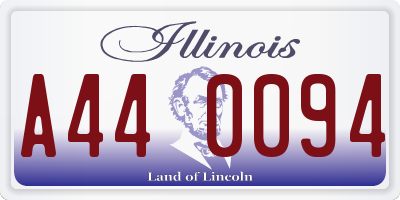 IL license plate A440094
