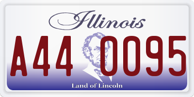 IL license plate A440095