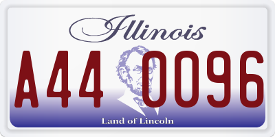 IL license plate A440096