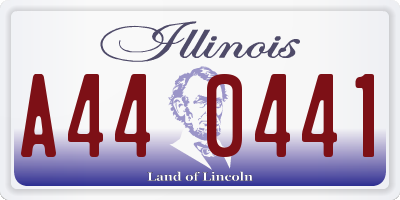 IL license plate A440441