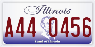 IL license plate A440456