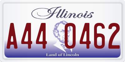 IL license plate A440462