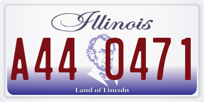 IL license plate A440471