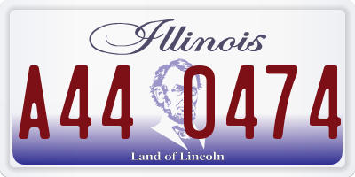IL license plate A440474