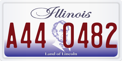 IL license plate A440482