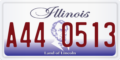 IL license plate A440513