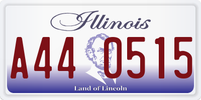 IL license plate A440515