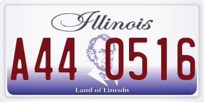 IL license plate A440516