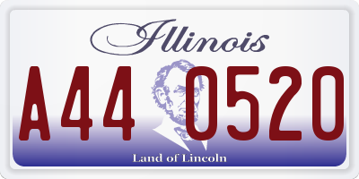 IL license plate A440520