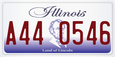 IL license plate A440546