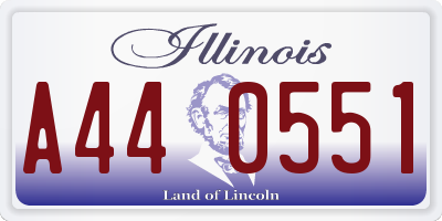 IL license plate A440551