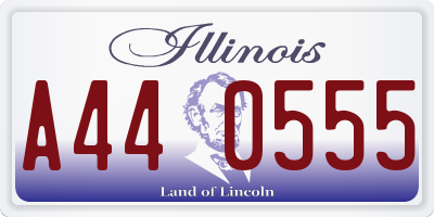 IL license plate A440555