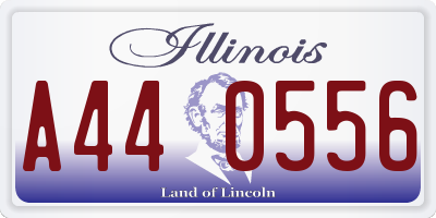 IL license plate A440556