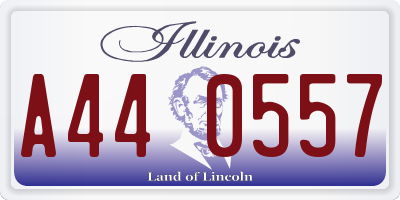 IL license plate A440557