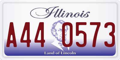 IL license plate A440573