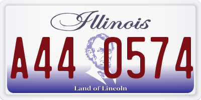 IL license plate A440574