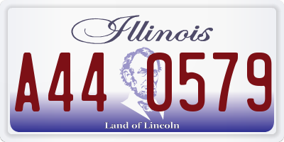 IL license plate A440579